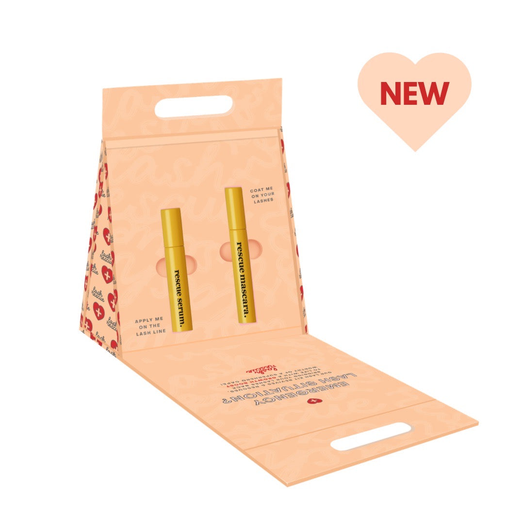Lash First Aid Kit: Rescue Mascara & Lash Serum Set – LASH RESCUE
